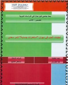 كتاب تجليات الحب في ديوان استعارات جسدية لـ 