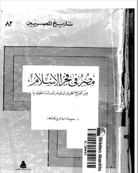 كتاب مصر في فجر الإسلام من الفتح العربي إلى قيام الدولة الطولونية لـ 